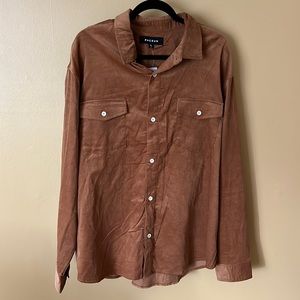 pacsun XL courdoury button down in copper